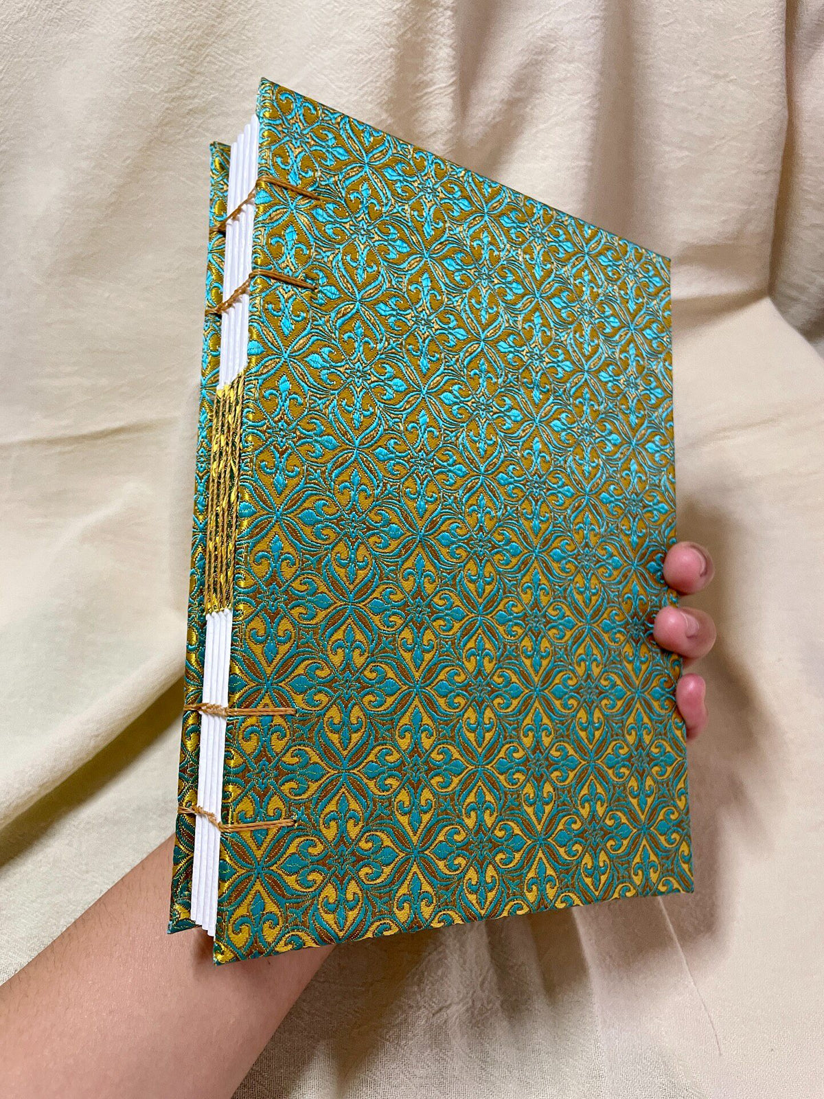 Handmade Brocade Watercolor Sketchbook B6