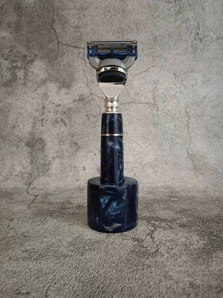 Five Blade Manual Razor Aluminum Resin Handle