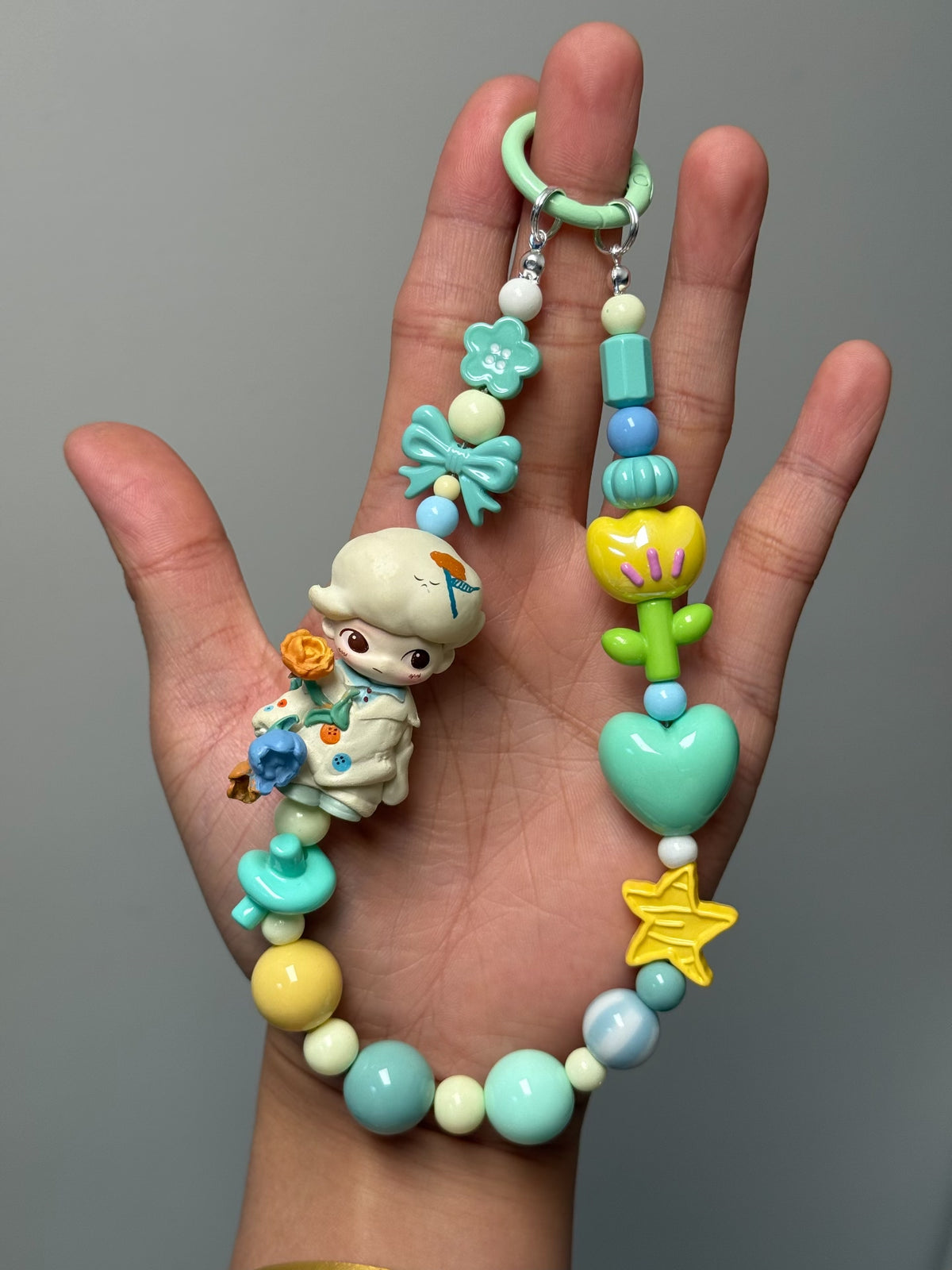 Dimoo Week 8 Figure Beaded Phone Strap Charm