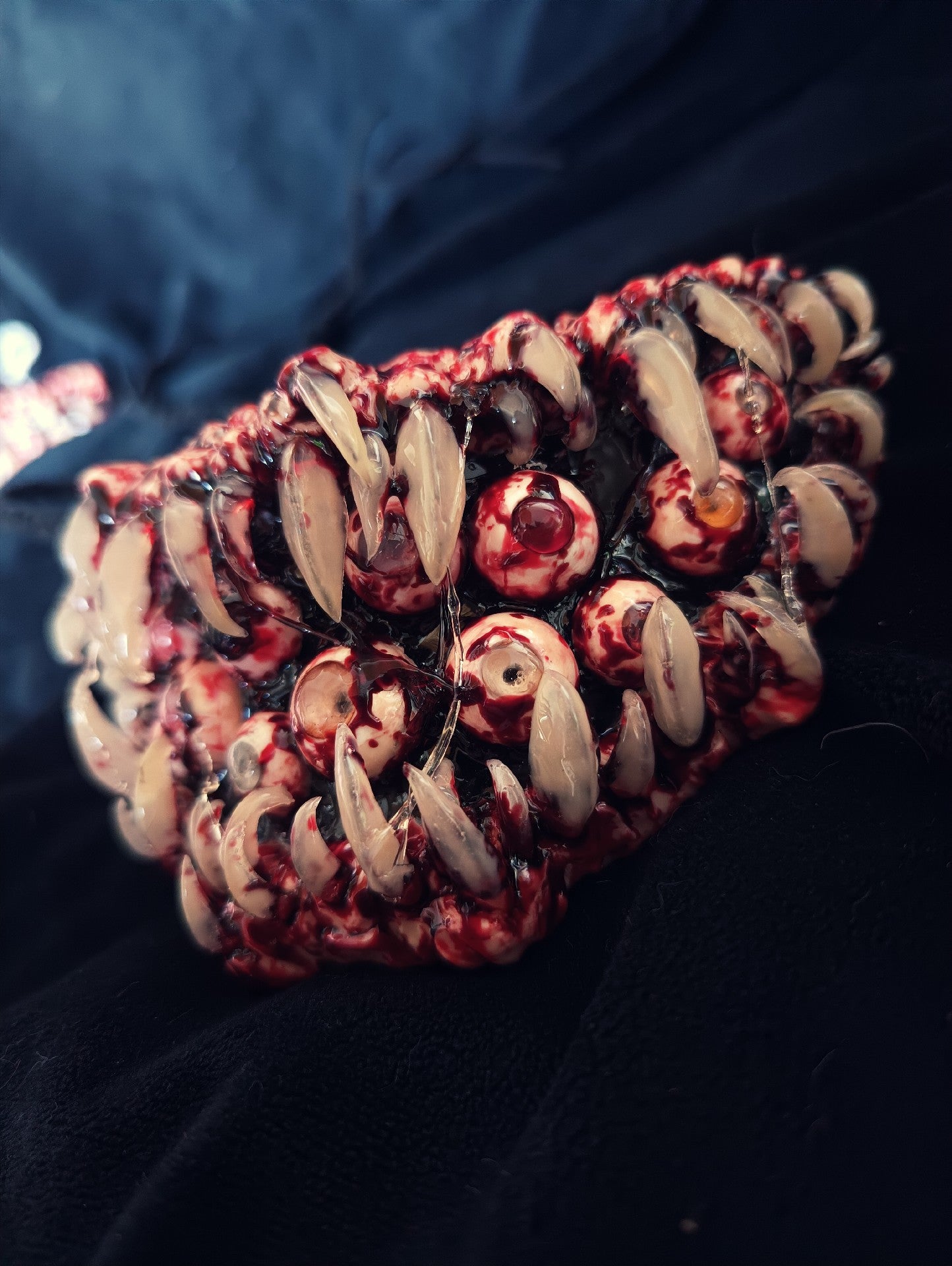 Resin Cthulhu Eye Mask with Teeth