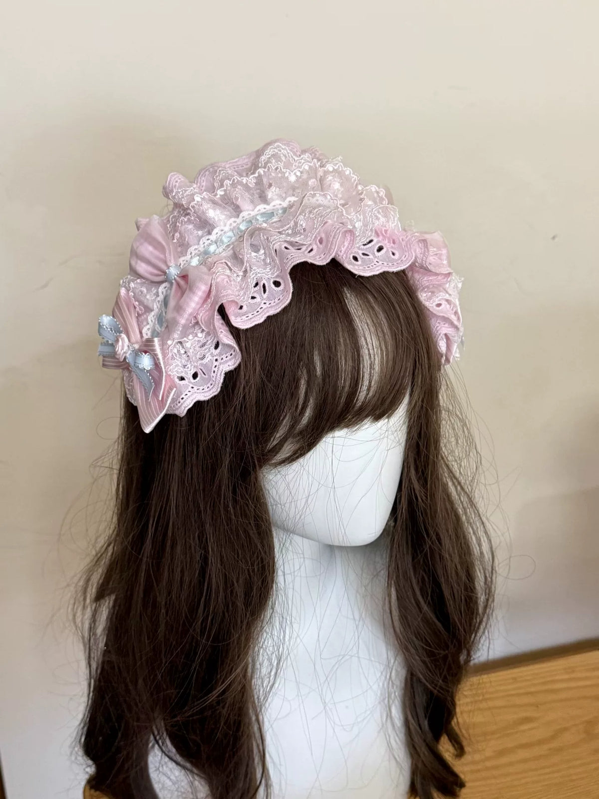 Handgemaakte Lolita Rose My Melody Haarband met ruches
