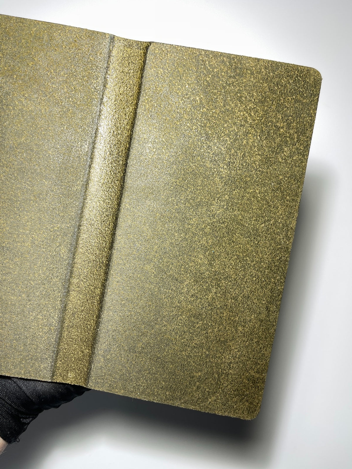 Handmade Leather Loose Leaf Notebook Olive Green