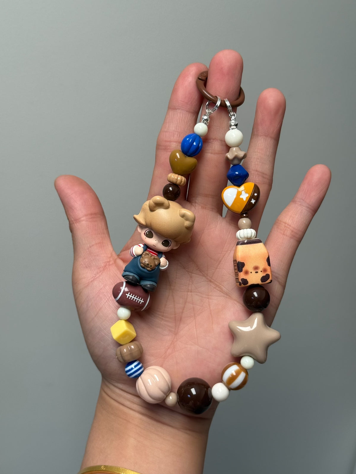 Dimoo Bear Boy Phone Strap Keychain