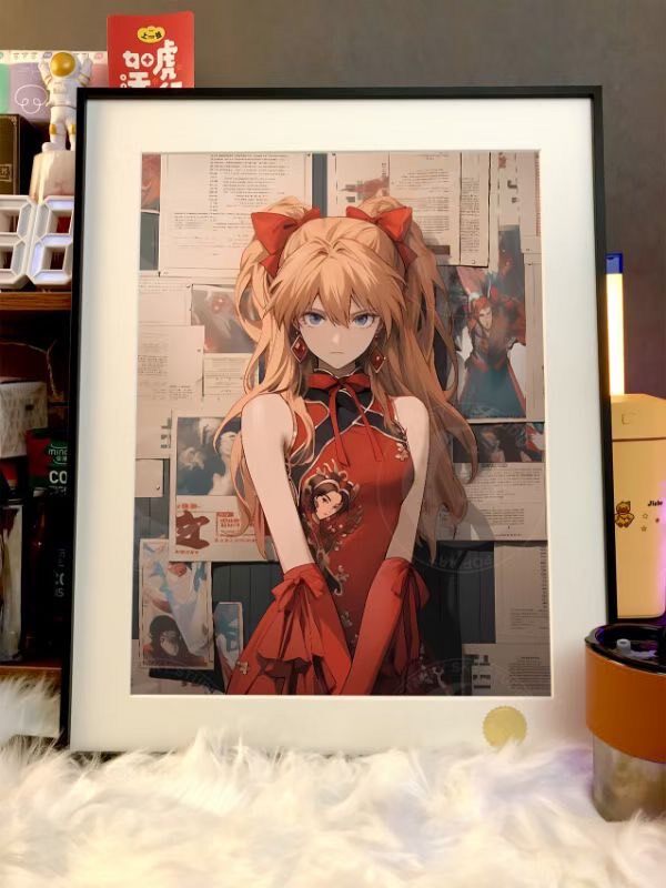 Framed Asuka Cheongsam Art Print A3