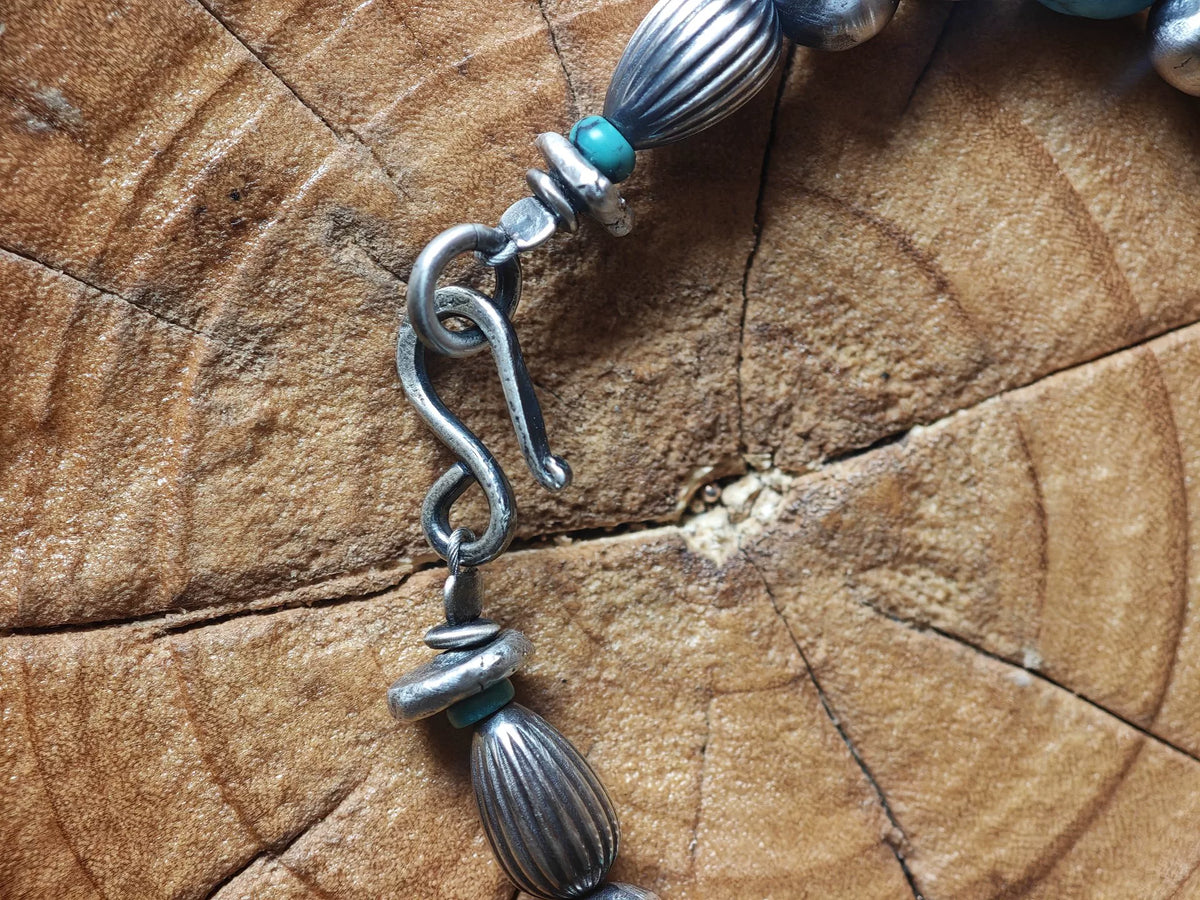 Pulsera de Turquesa Navajo en Plata de Ley 925