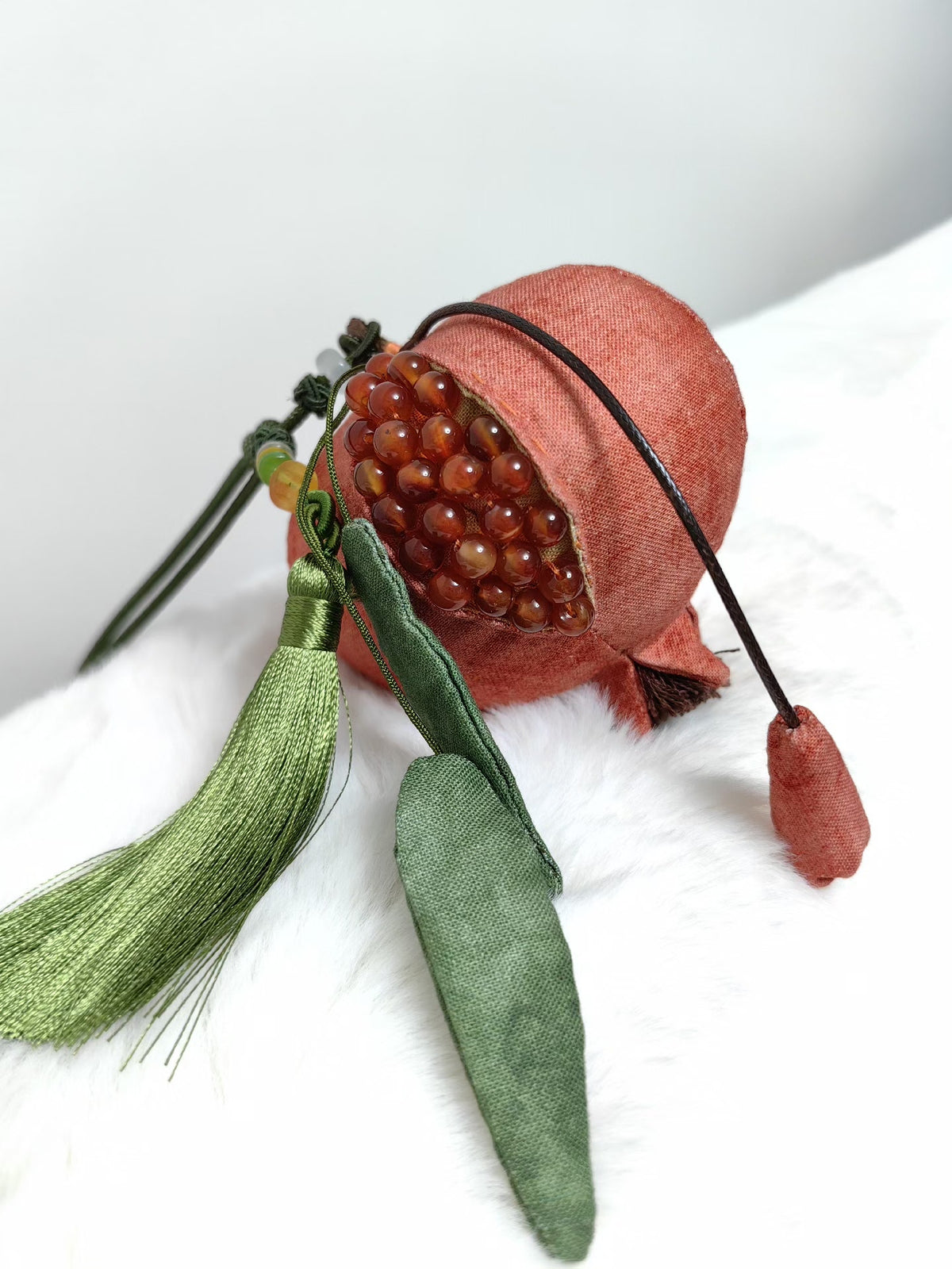 Handmade Pomegranate Sachet Bag Charm