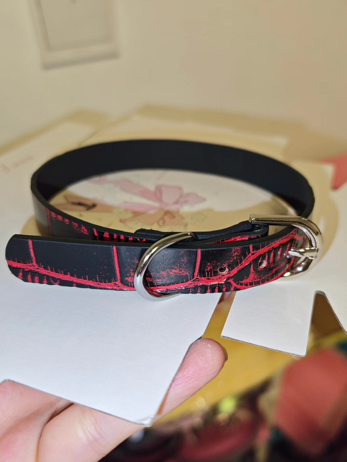 Handcrafted Bamboo Texture Leather Choker