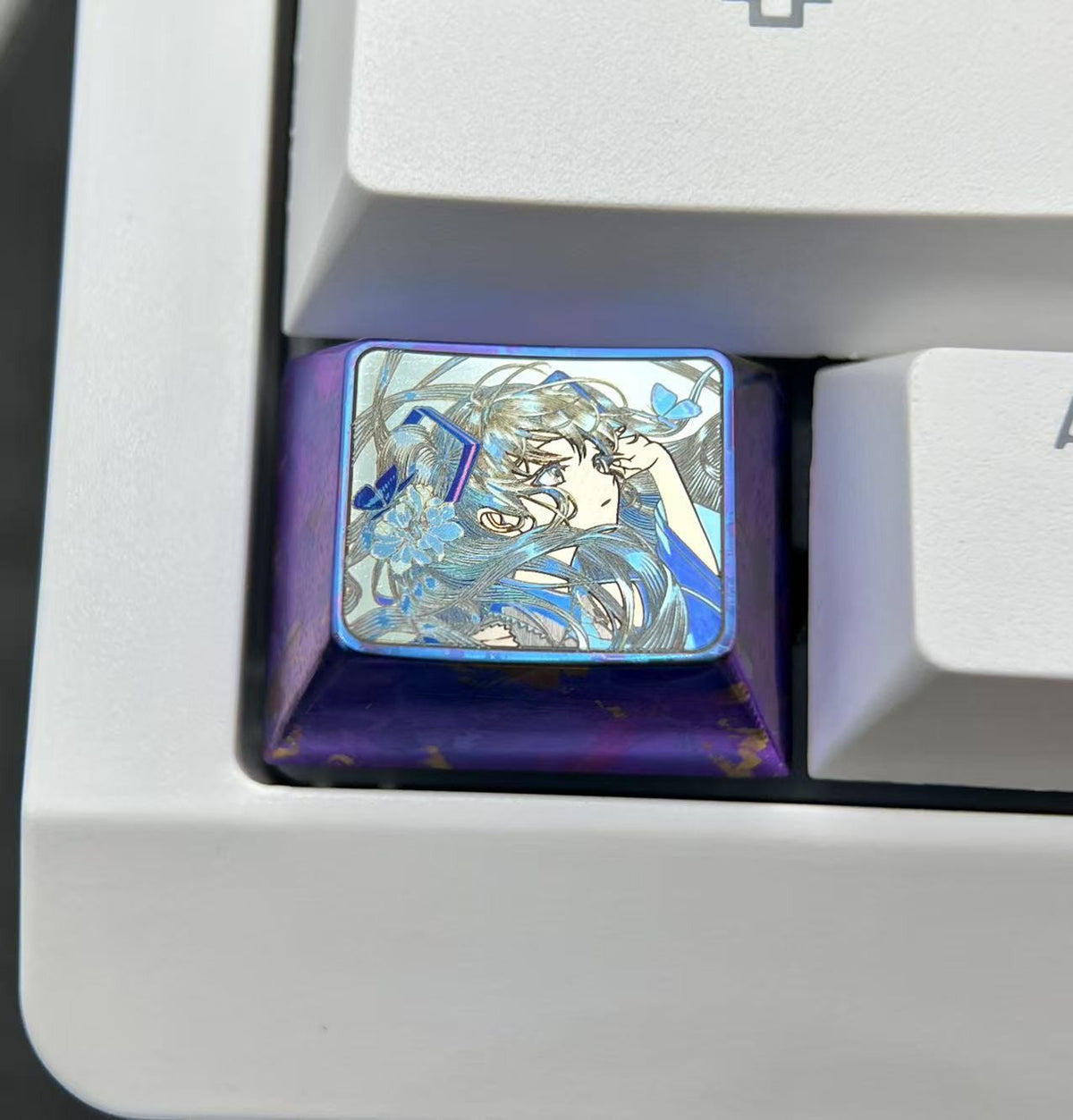 Hatsune Miku 1.25u Titanium Alloy Keycap
