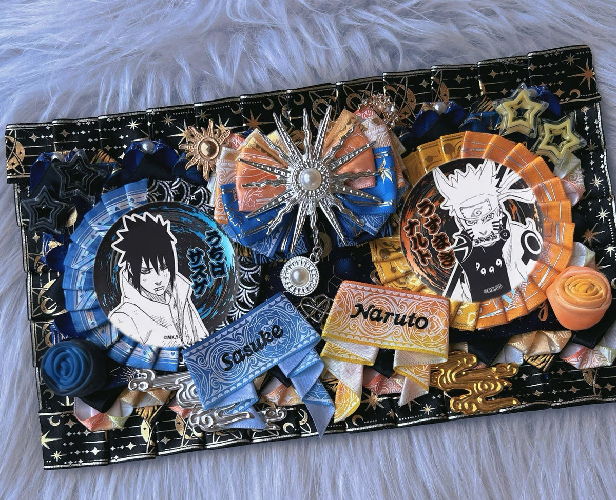 Naruto Sasuke Dual Badge Display Board