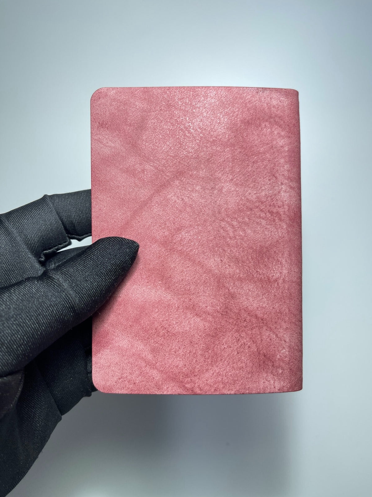 Handmade Alaska Leather Berry Pink Planner Cover