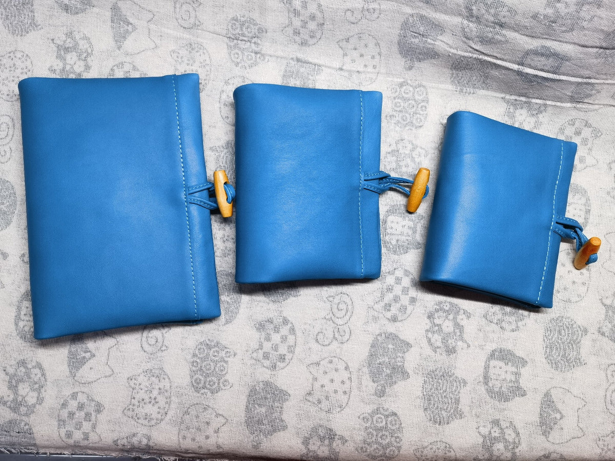 Ashford Style Blue Nappa Leather A6 Journal Cover