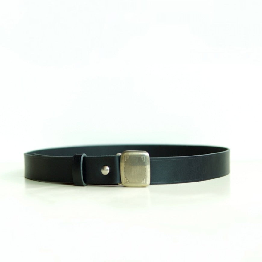 American Vintage Hinge Buckle Leather Belt