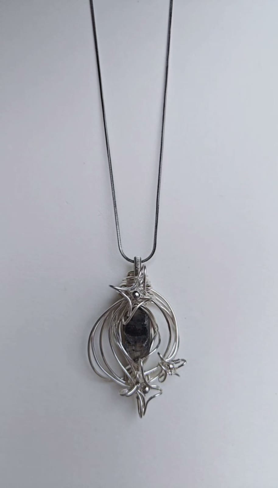Handcrafted Wire Wrapped Raw Crystal Necklace
