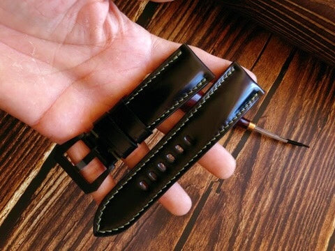 Japanese Shinki Horsehide Watch Strap Double Sided