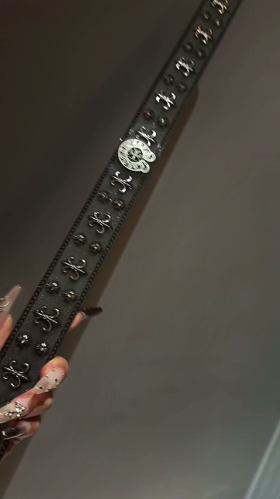 Chrome Hearts Alloy Tag Ruler Glitter