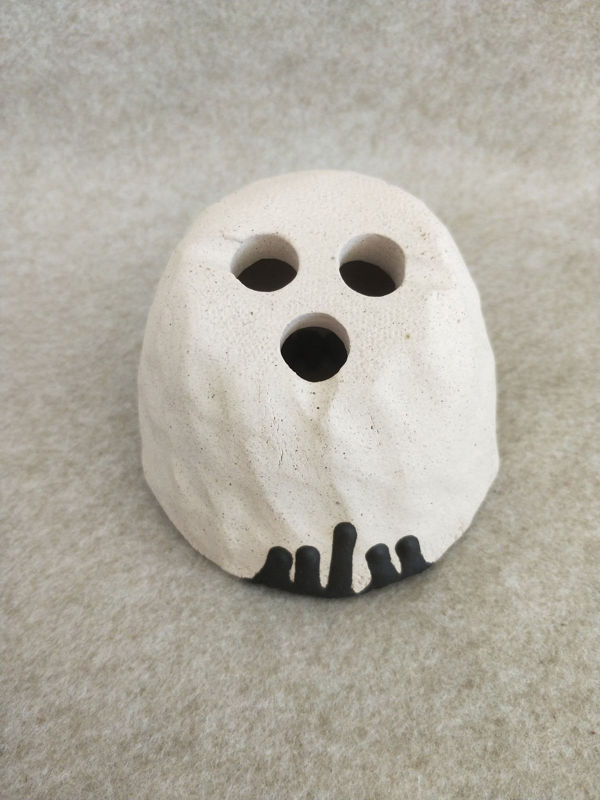 Handcrafted Ceramic Planter with Claw Rim