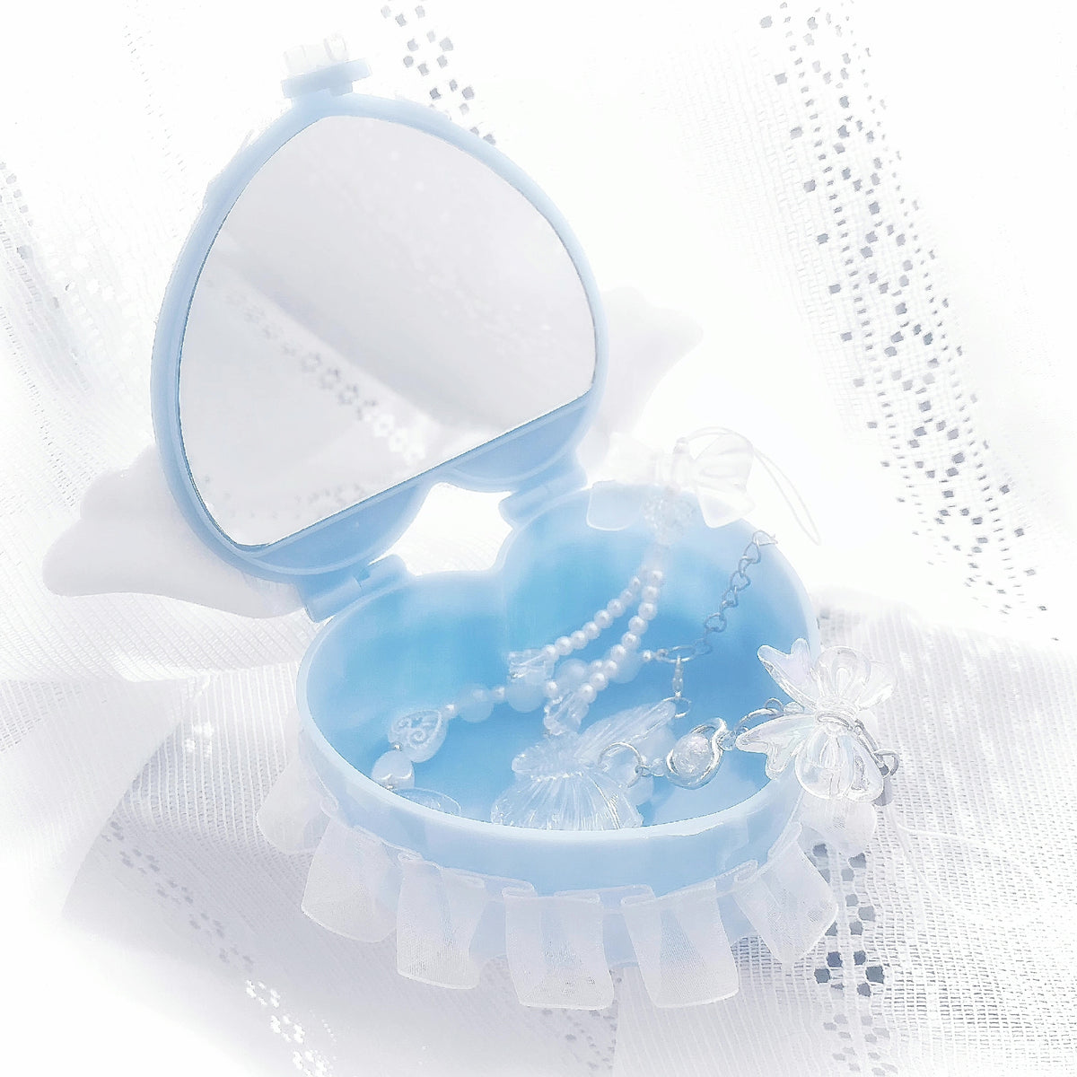 Ballet Lace Angel Wing Jewelry Box Ornament