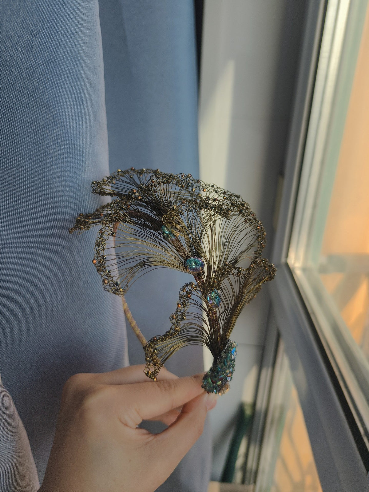 Fantail Fish Crystal Hair Headband
