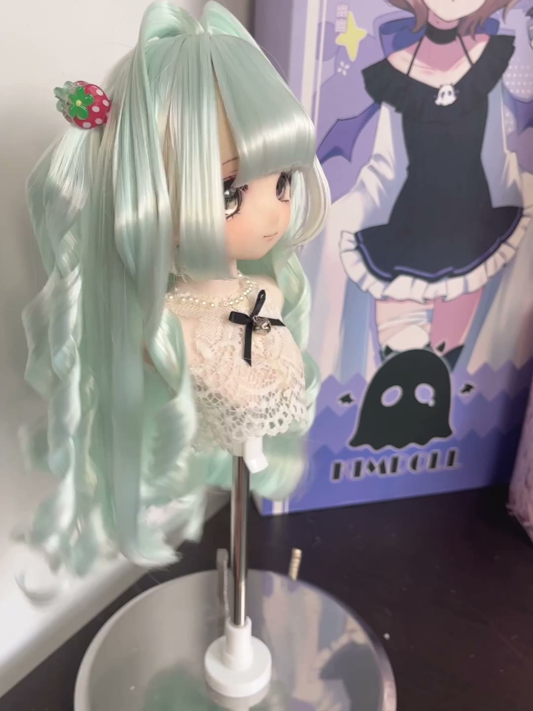 Mint Green Anime Doll Wig