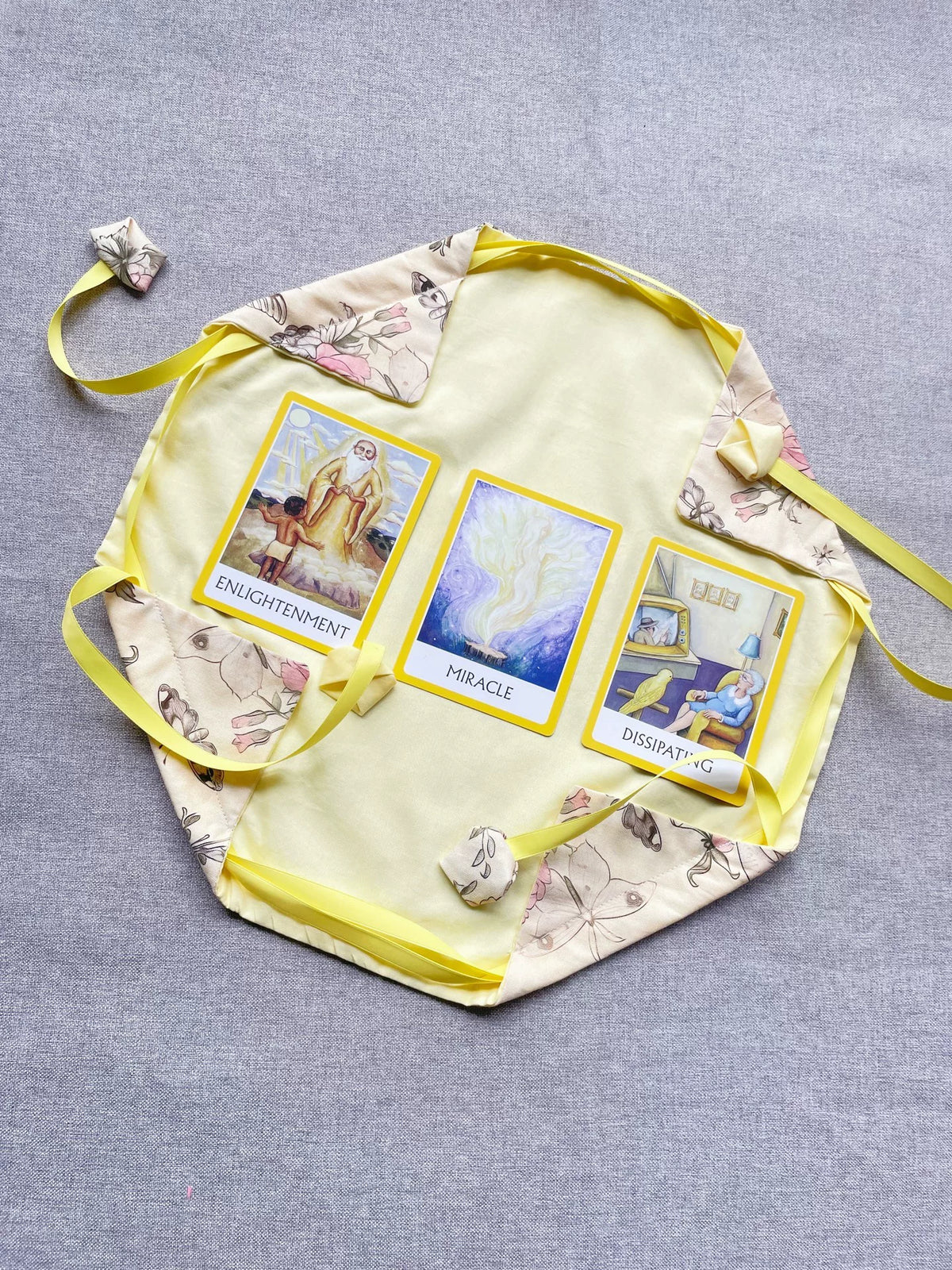 Cotton Drawstring Tarot Card Deck Storage Pouch