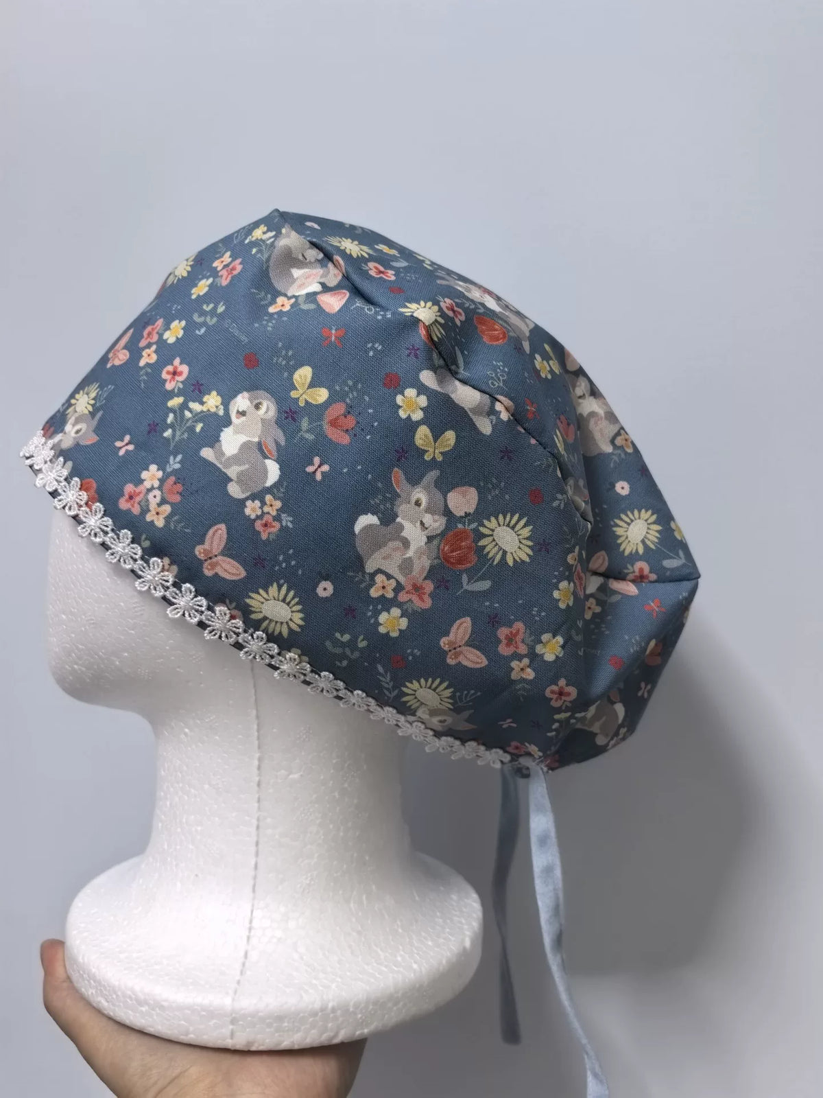 Gorro Cirúrgico de Algodão com Estampa de Coelho
