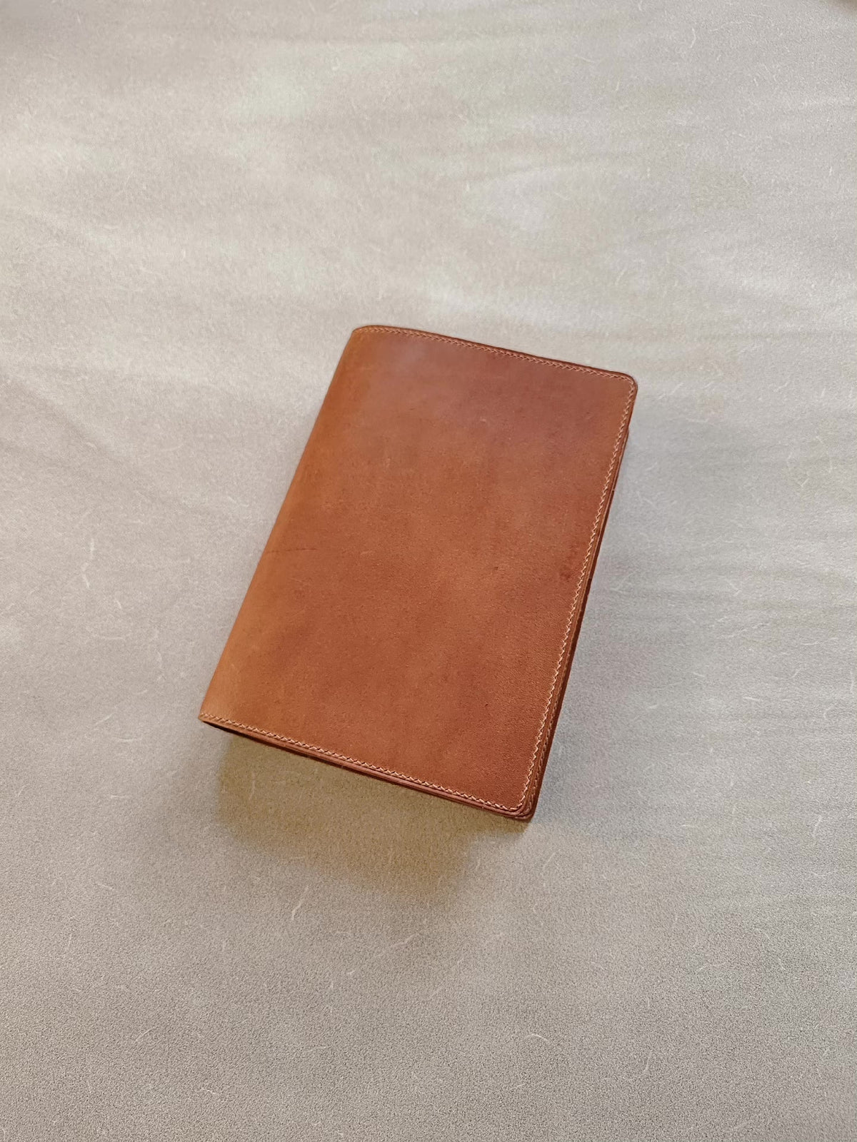 A6 Horween Dublin Leather Binder Cover