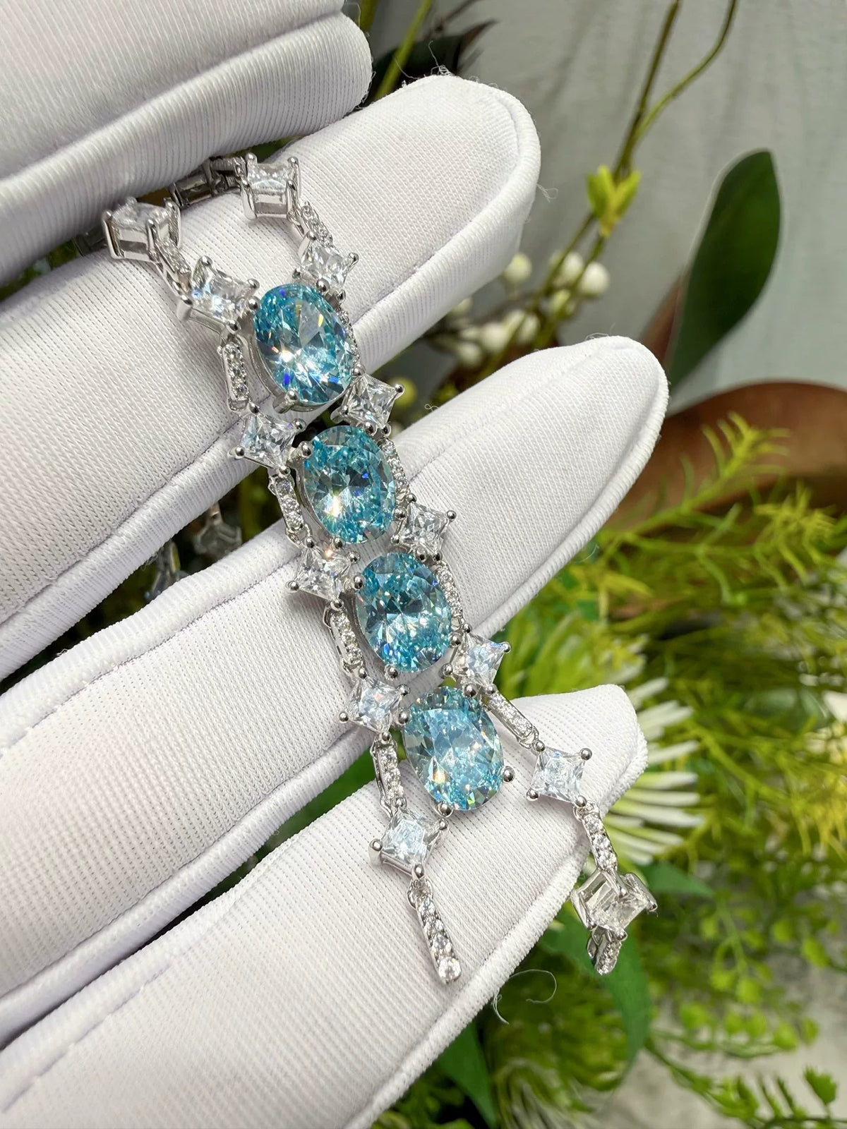 S925 Sterling Silver Lariat Tassel Necklace