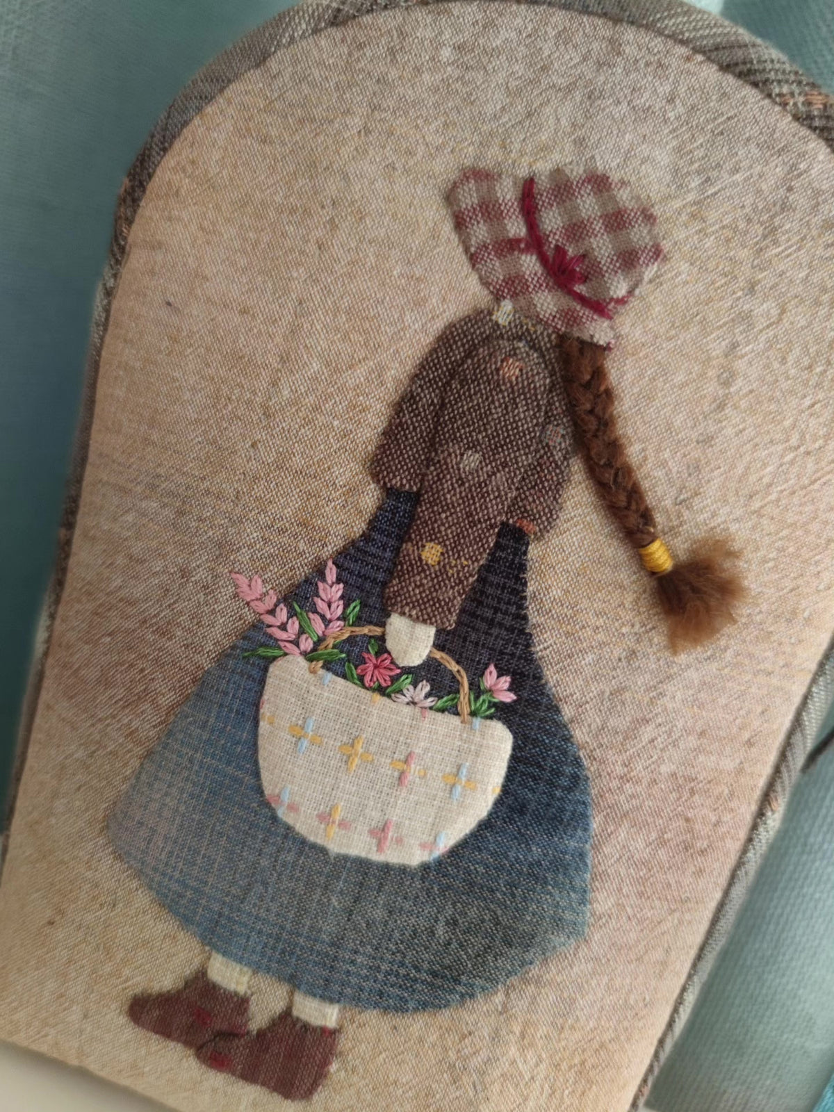 Handmade Sunbonnet Sue Patchwork Phone Bag