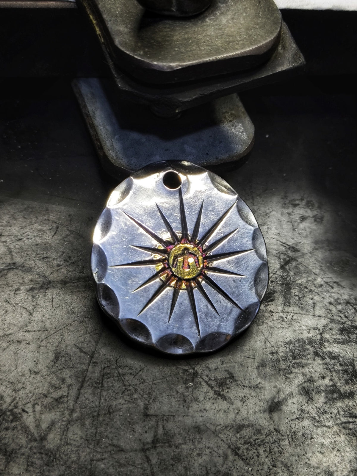Handcrafted Silver Sunburst Pendant