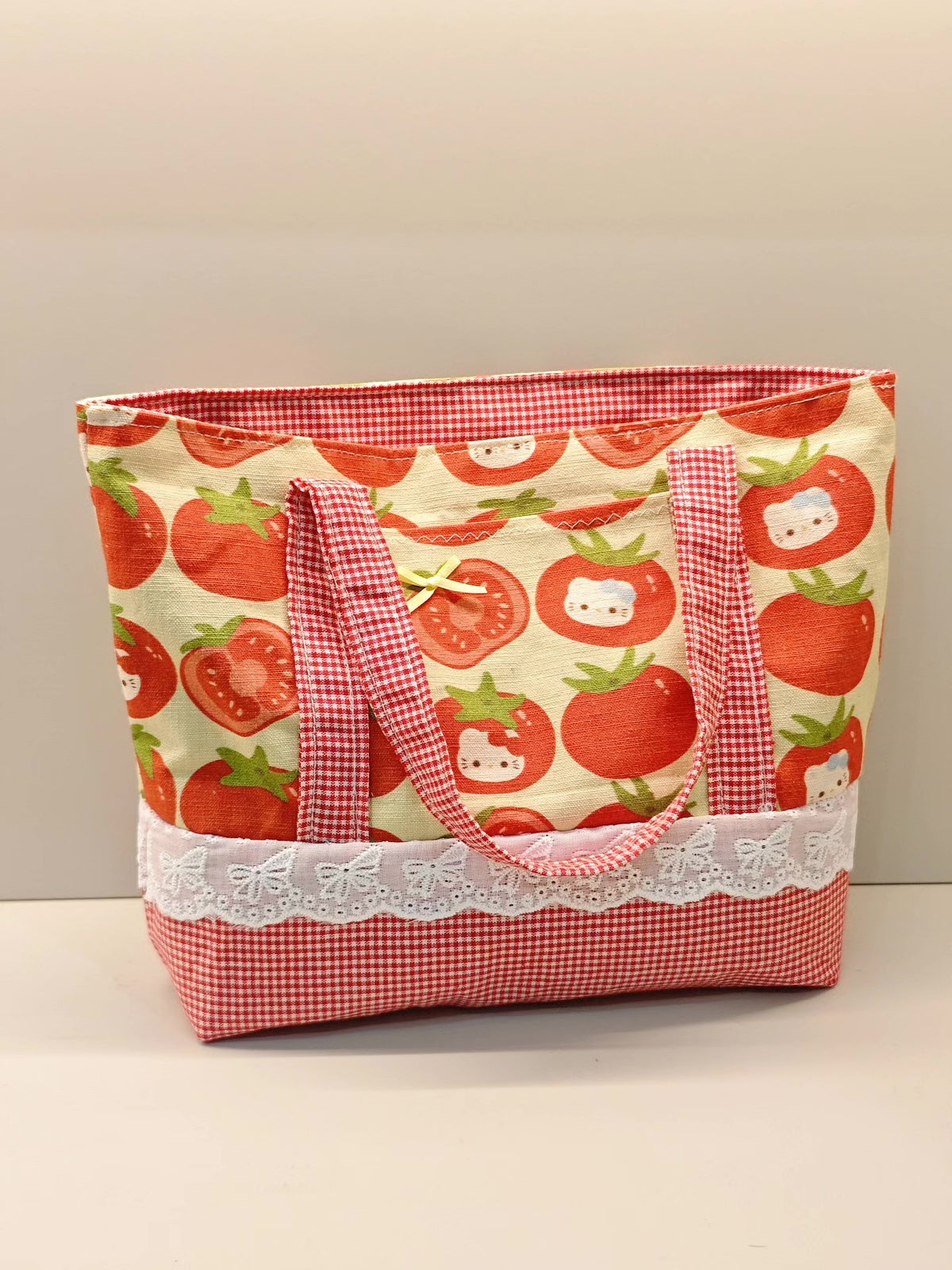 Tomato Print Fabric Tote Bag