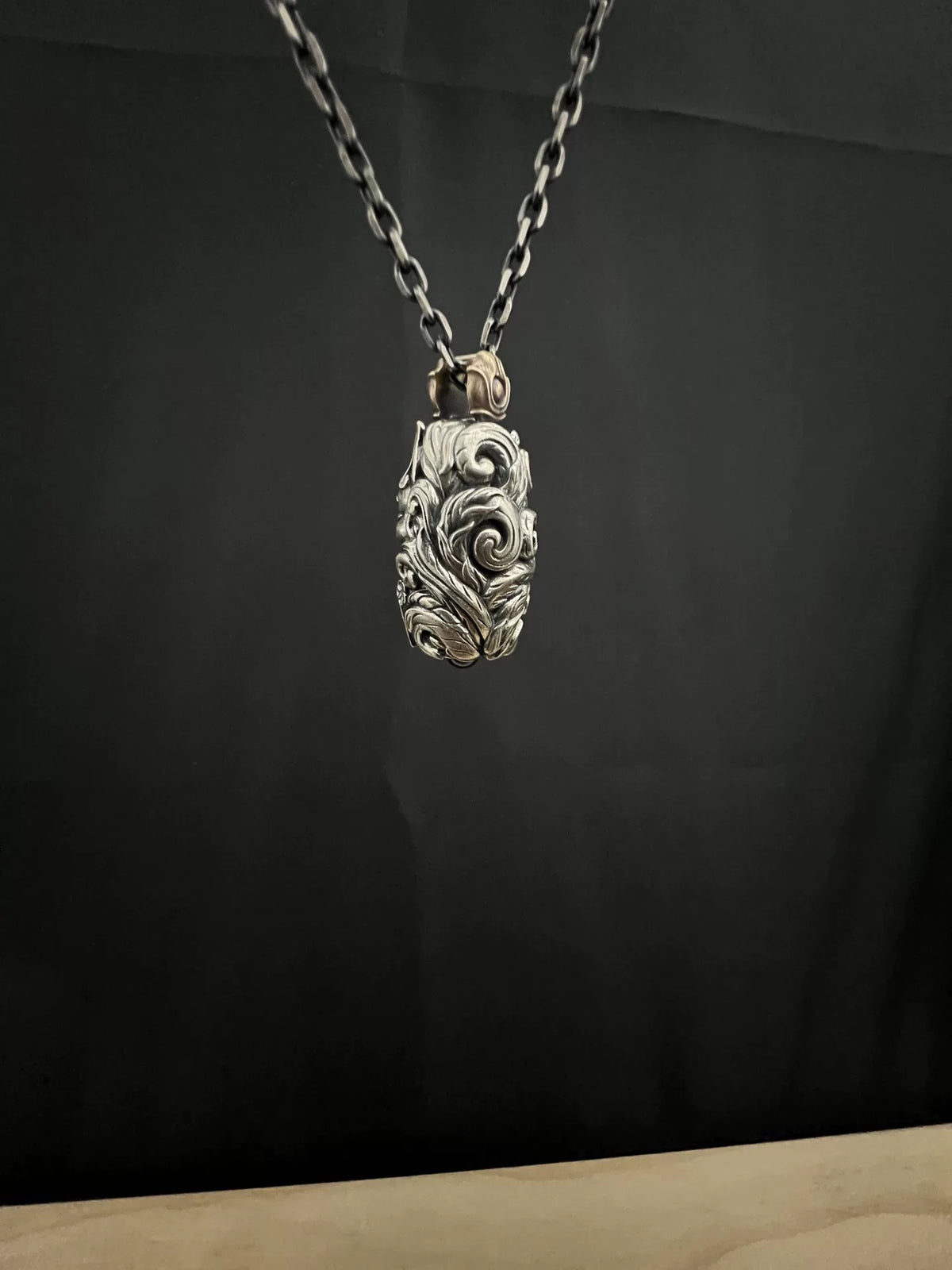 Pendente in argento 925 volpe a nove code