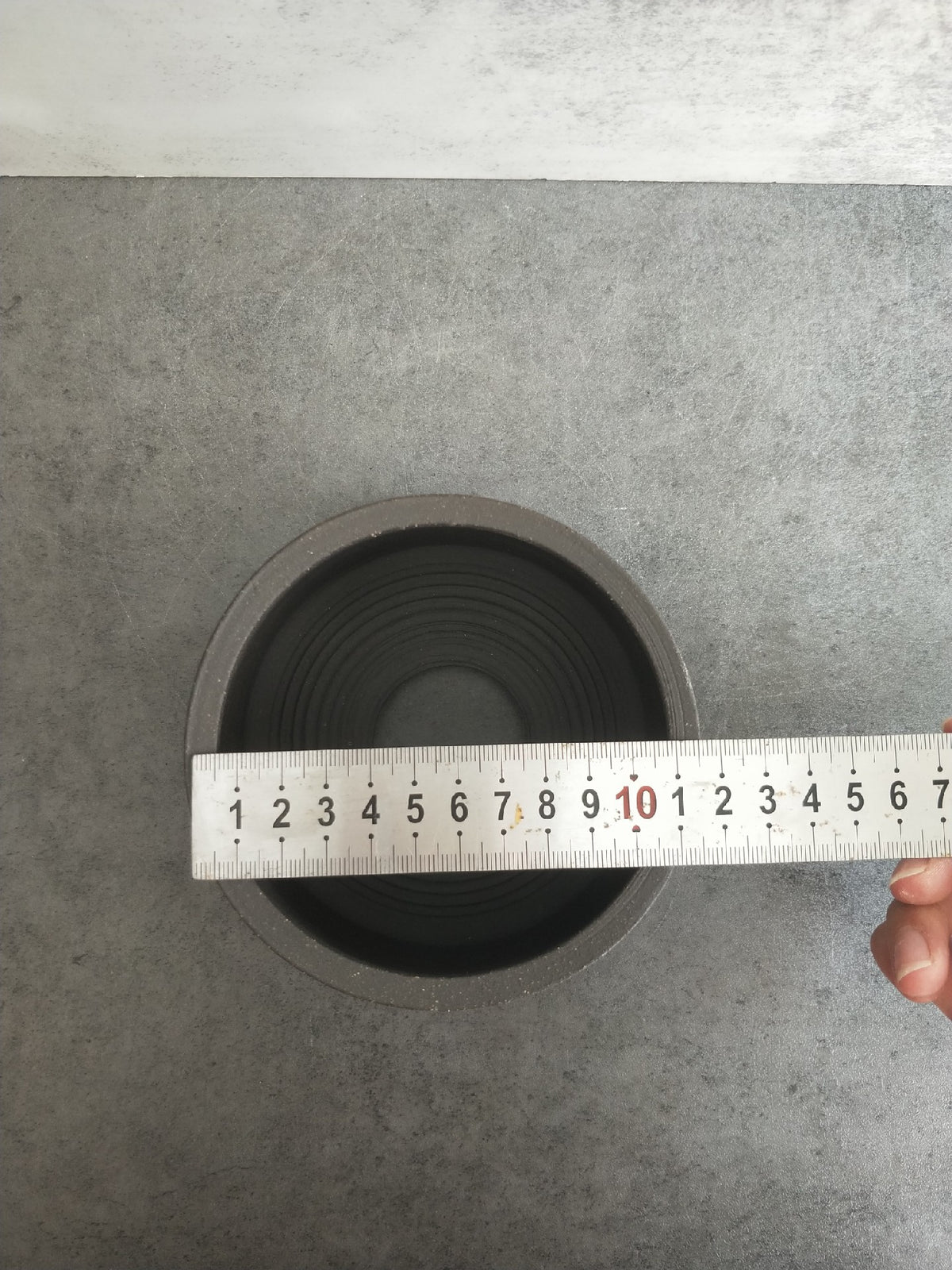 Unglazed Stoneware Vessel Charcoal Grey