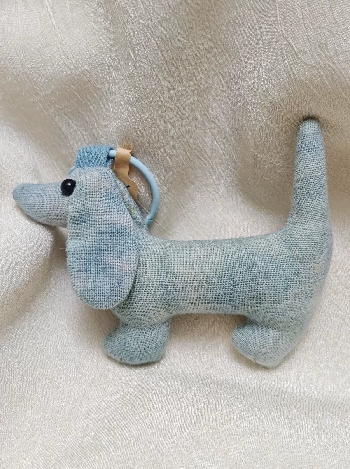 Handmade Dachshund Fabric Ornament Keychain