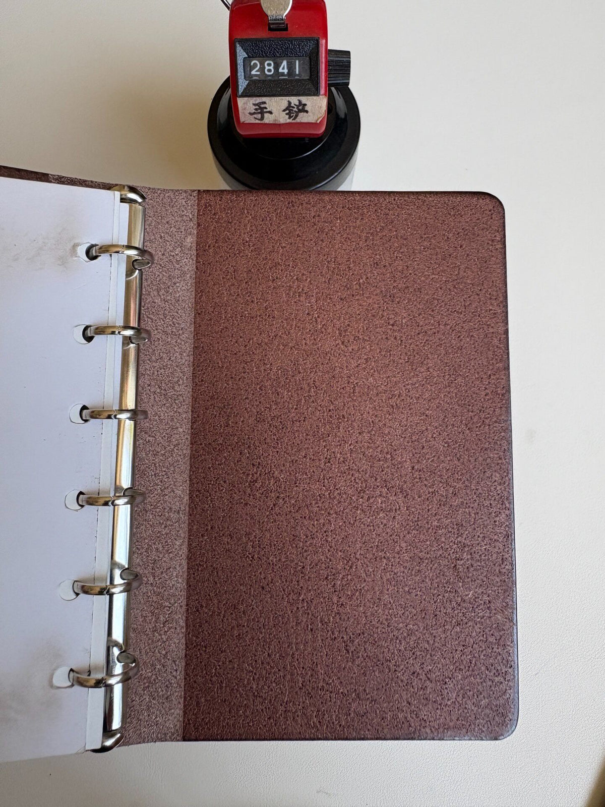A7 Leather Ring Binder Notebook