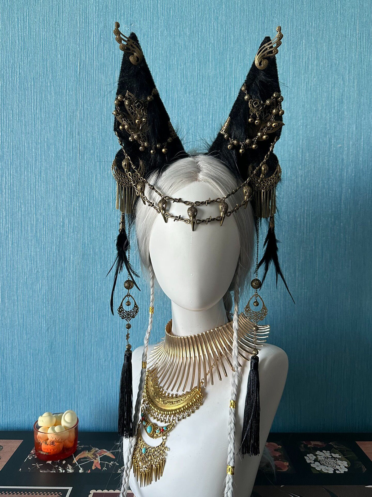 Gothic Fur Animal Ear Headpiece