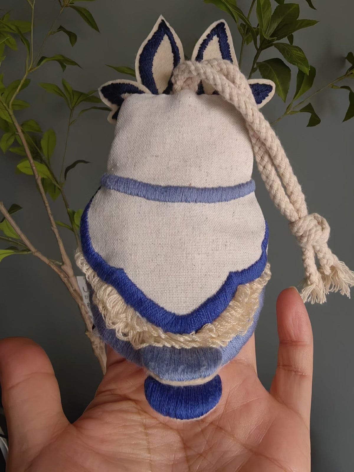 Handcrafted Owl Embroidered Key Pouch