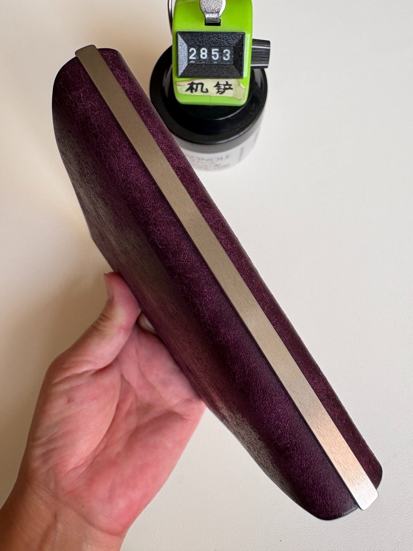 M5 Notebook Cover - 13-Ring 148mm - Deep Purple Leather