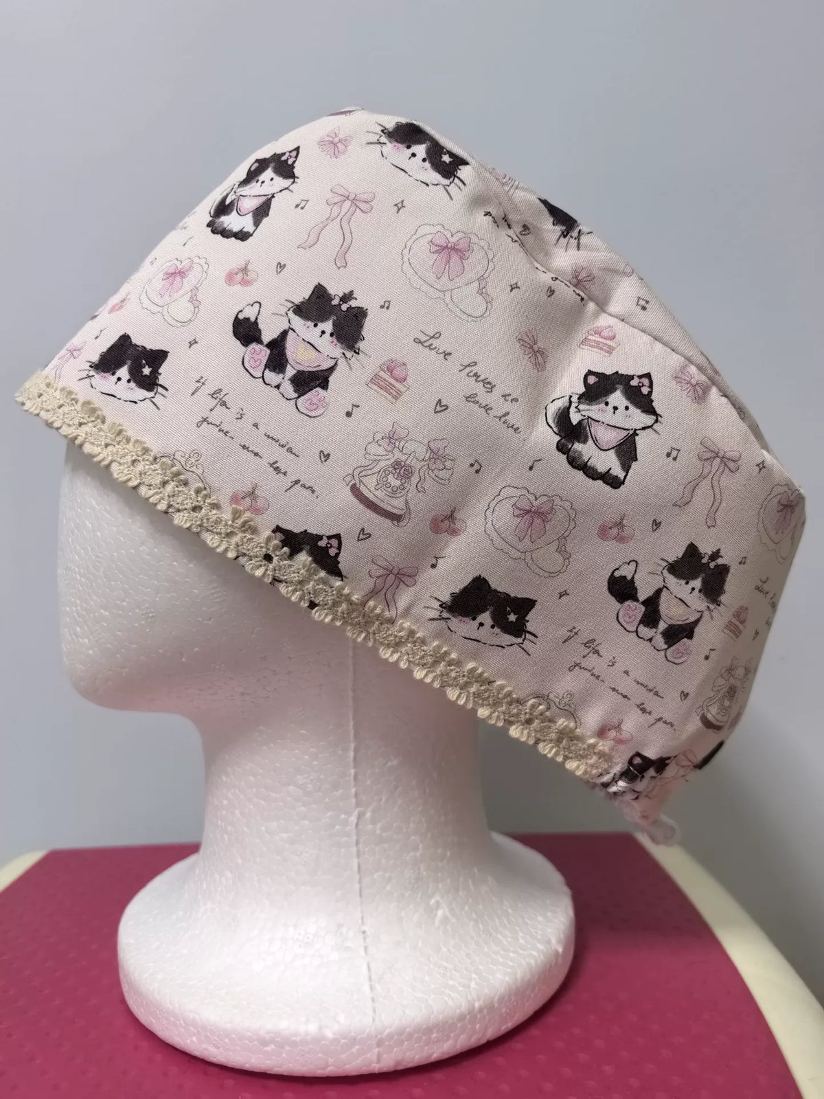Charotte en coton pur chat et thé