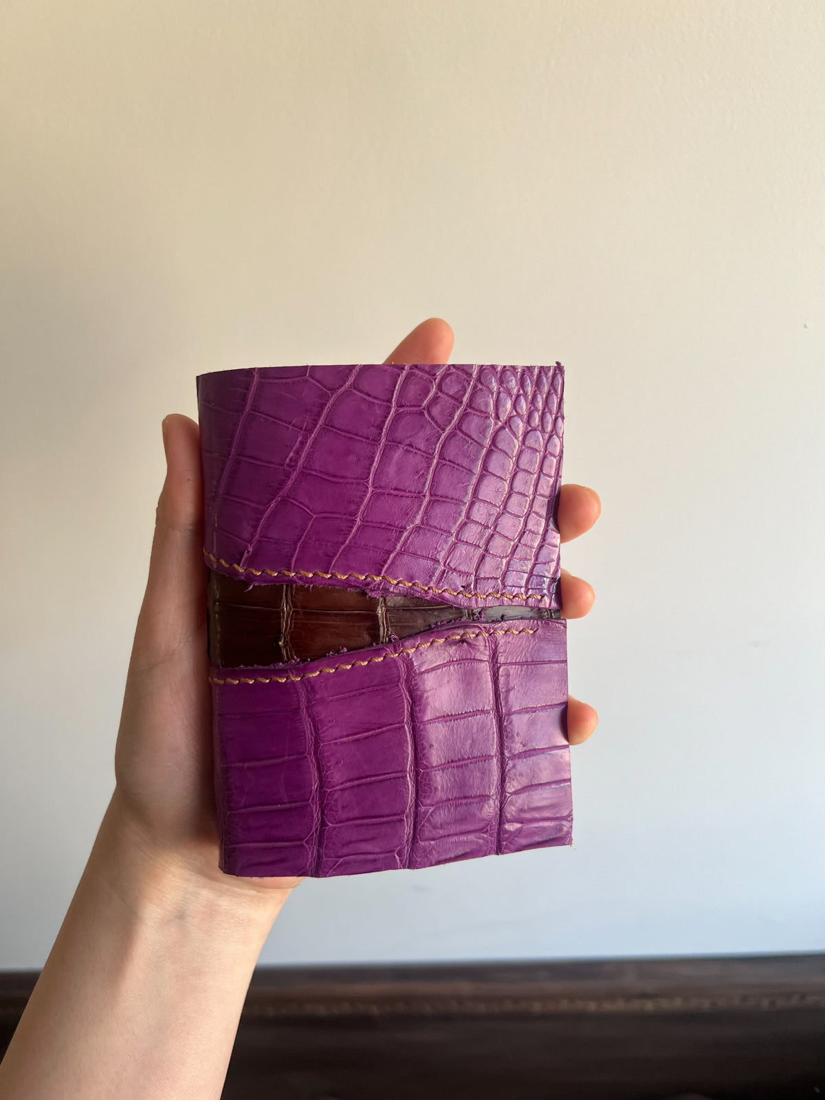 American Crocodile Leather Patchwork M5 Notebook