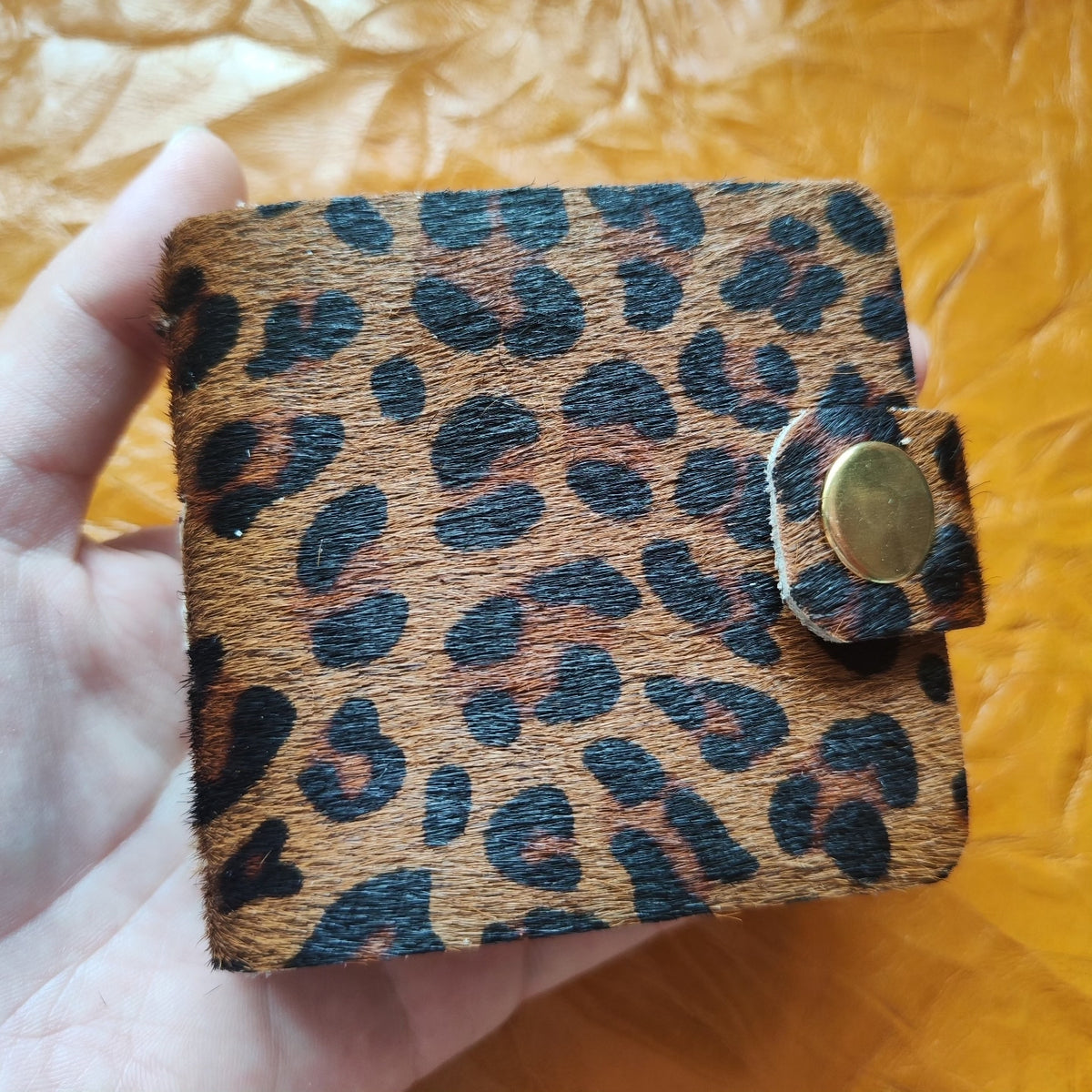 Horsehair Leather Leopard Print Journal