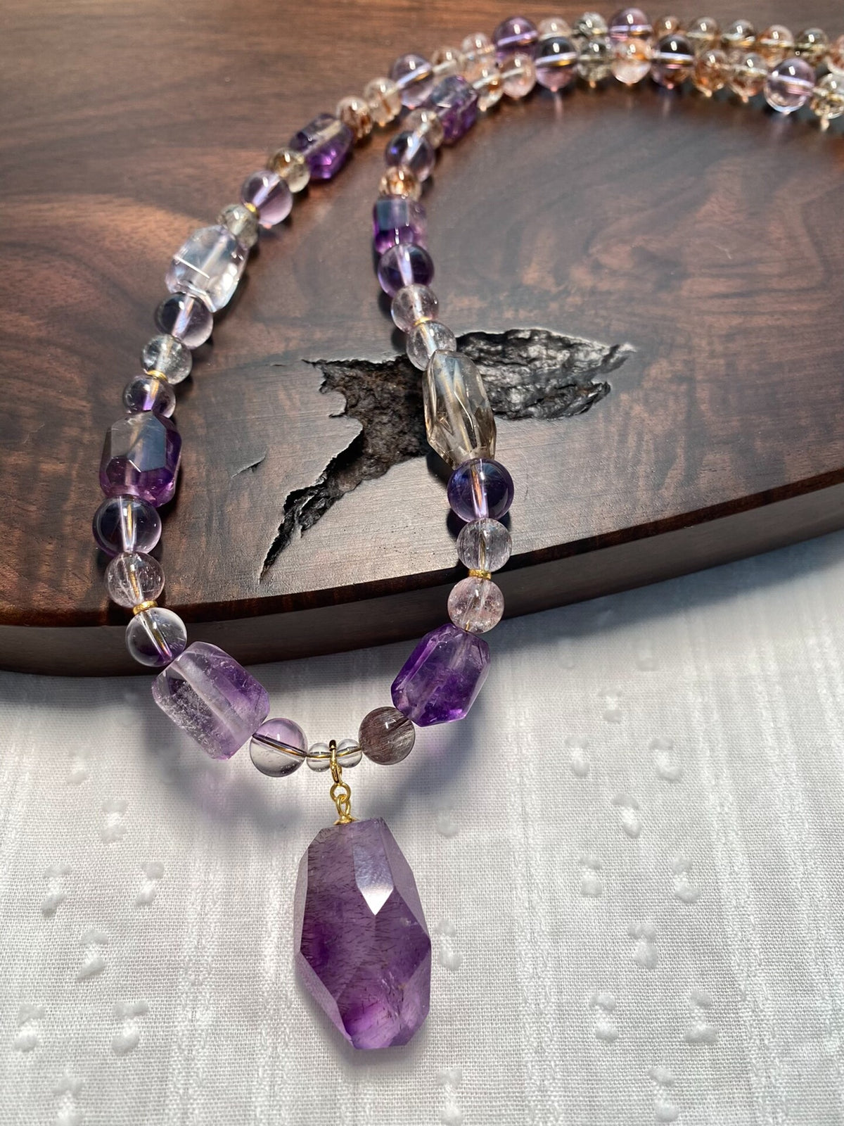 Amethyst Super Seven Crystal Necklace