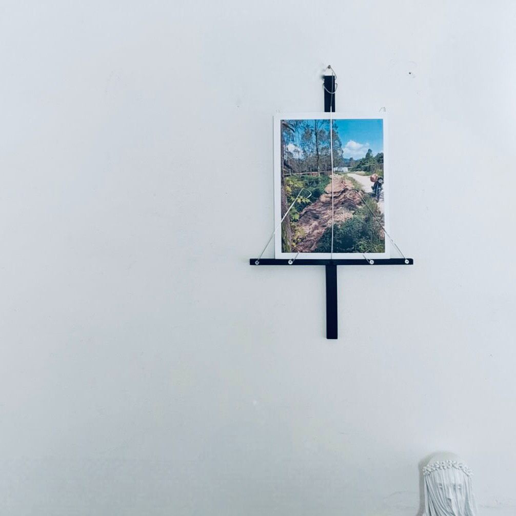 Wall Calendar Display Rack Solid Wood