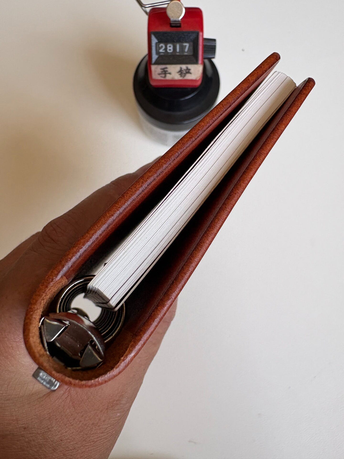 A7 15-Ring Binder Buttero Leather Brown
