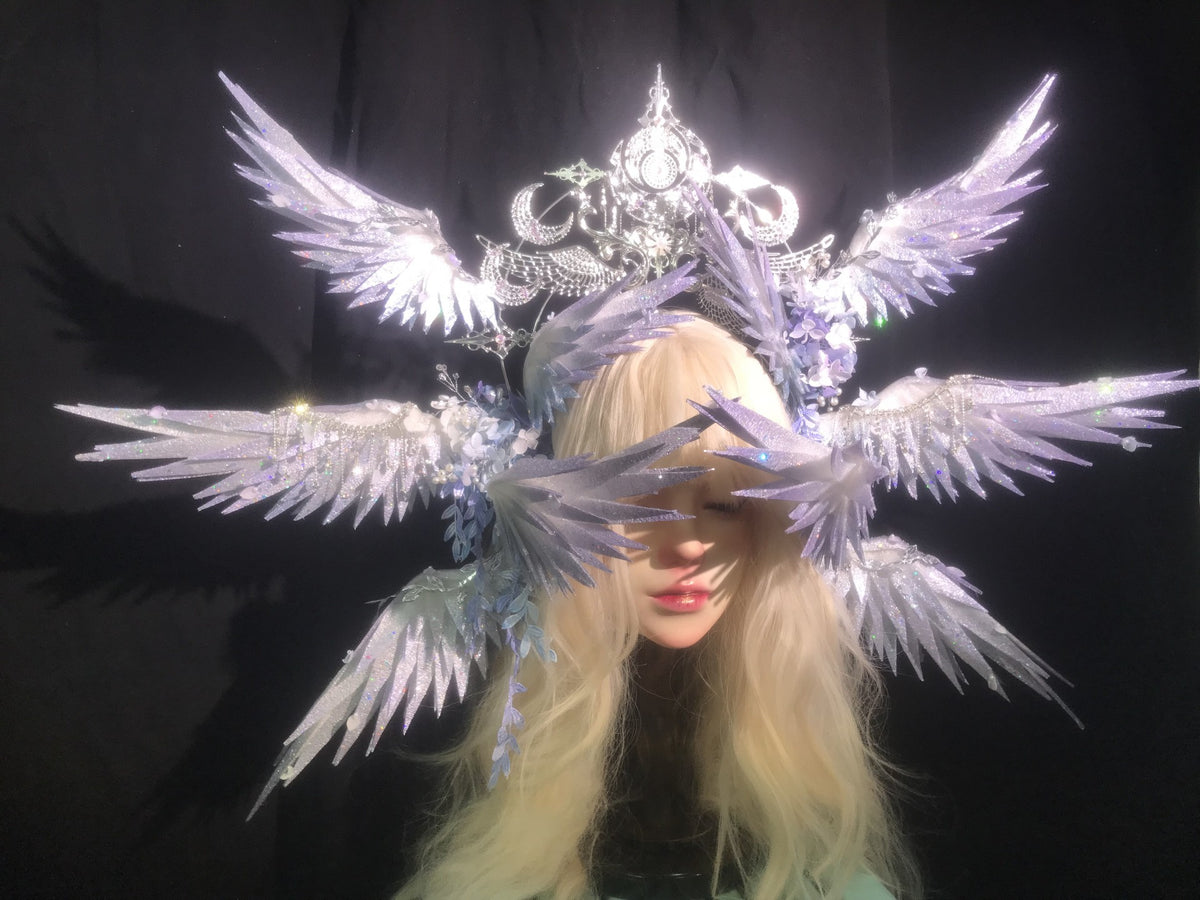 Handmade Genshin Columbina Moon Goddess Headpiece