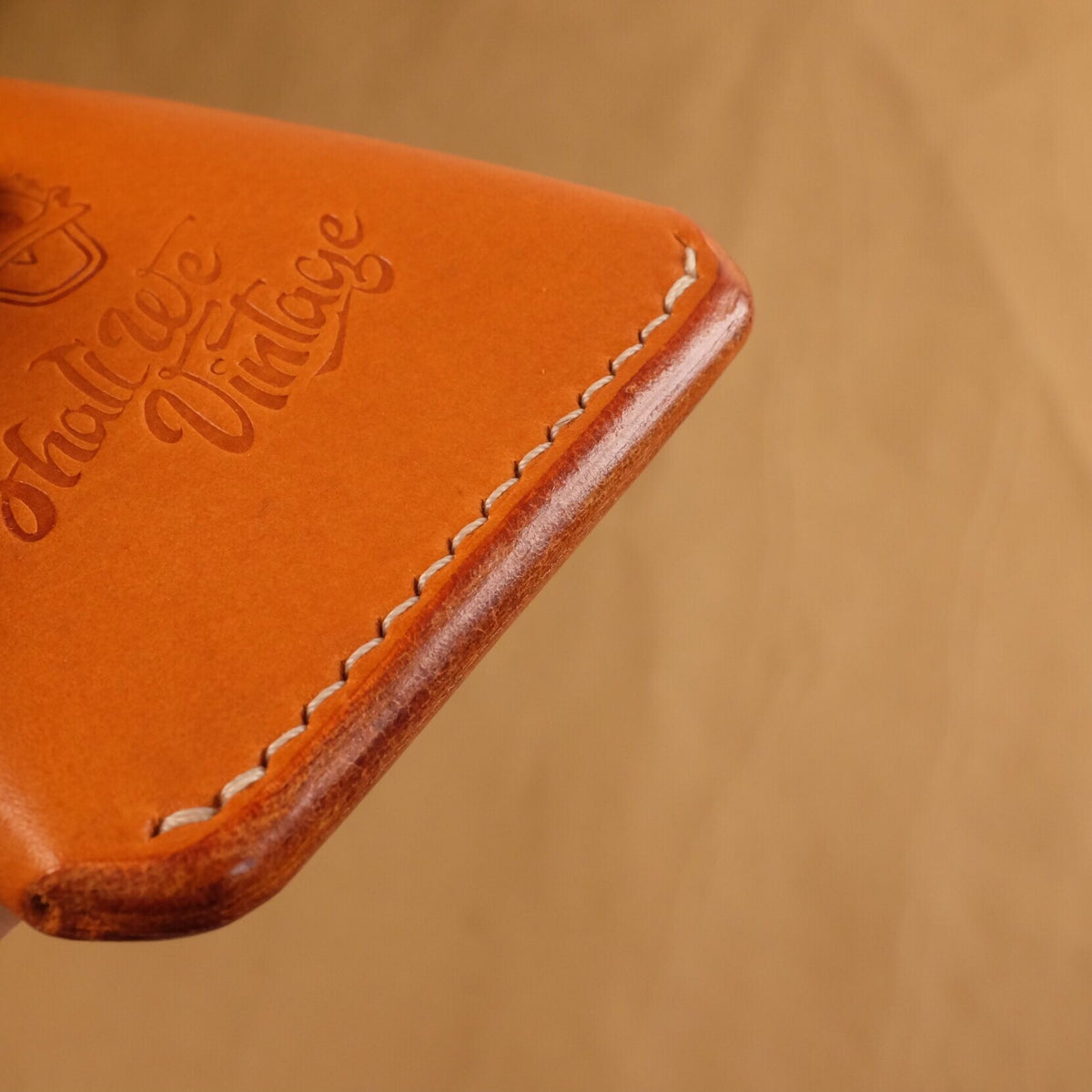 Leather Card Holder with Donald Duck Motif
