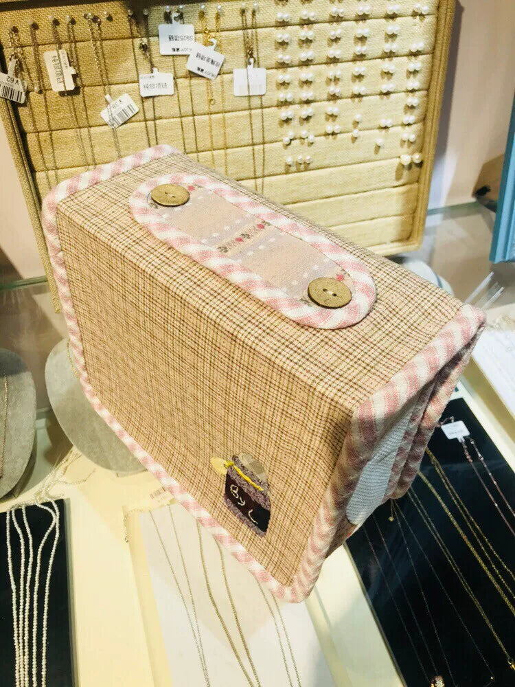Handmade Patchwork Cotton Cosmetic Bag Rabbit Applique
