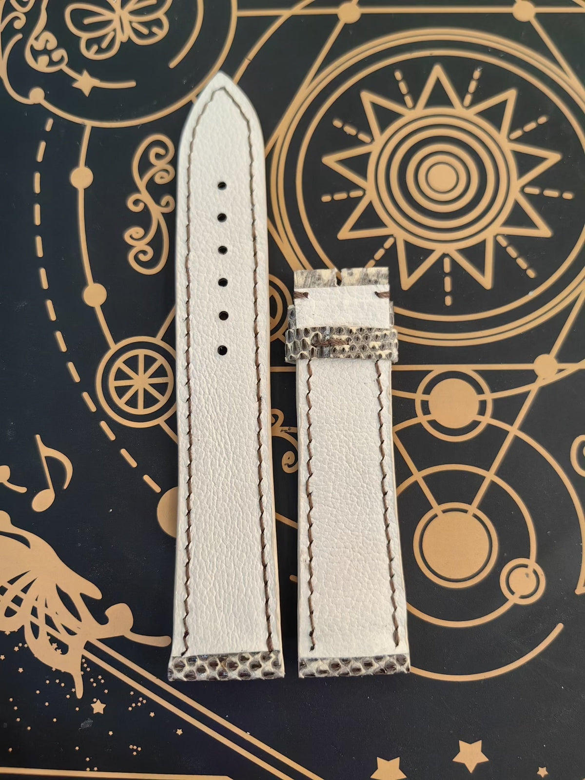 Handmade Lizard Leather Watch Strap 20mm