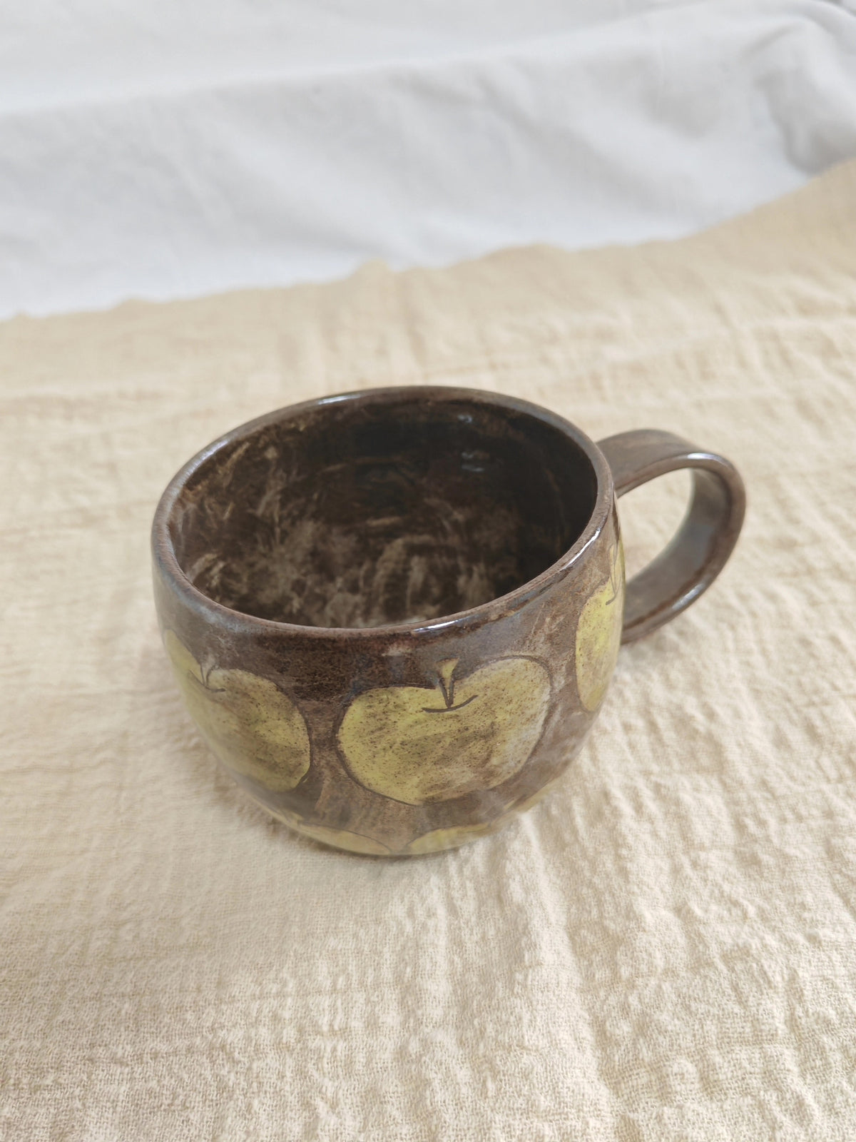Handmade Black Pottery Coffee Mug 350 ml