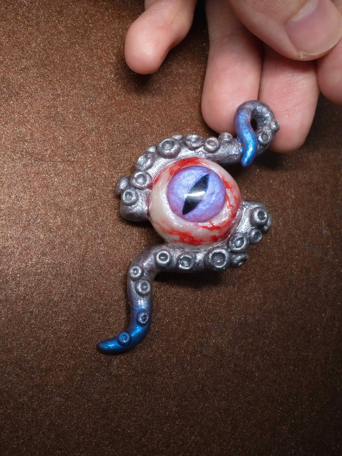 Cthulhu Tentacle Eye Pendant Necklace