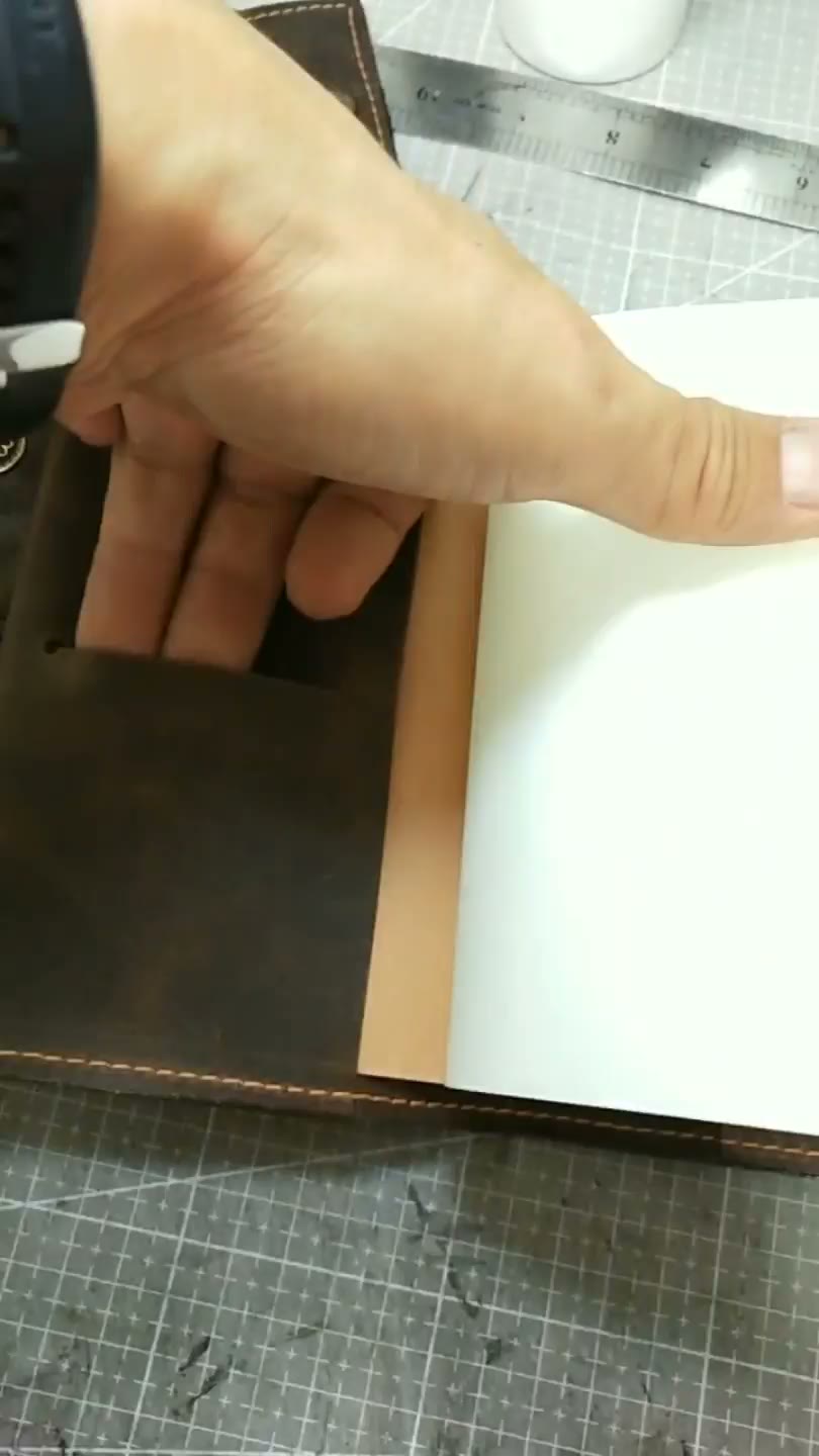Crazy Horse Leder A7 Notizbuchcover